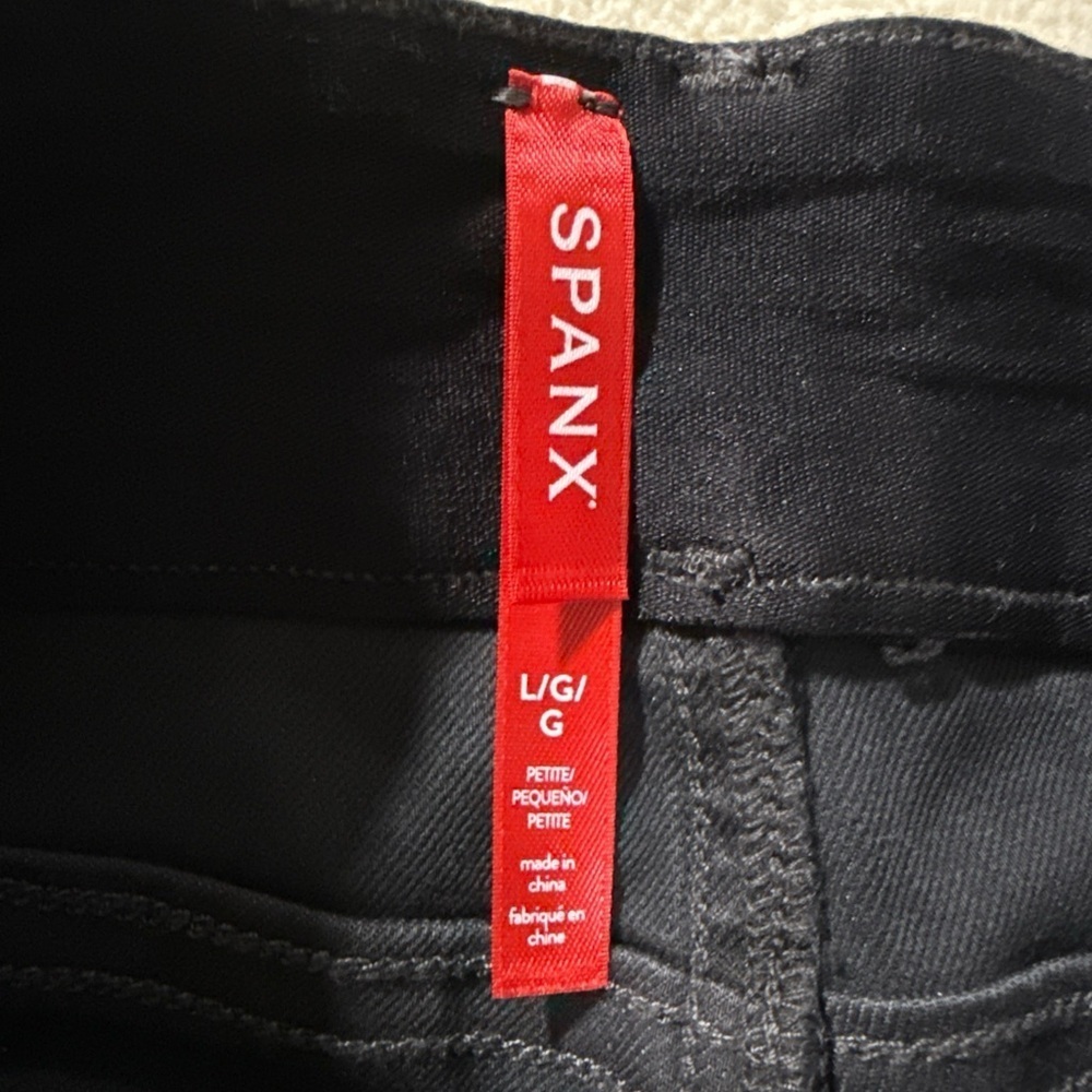 SPANX Charcoal Cropped Cargo Pants fitted M L - Picture 8 of 10